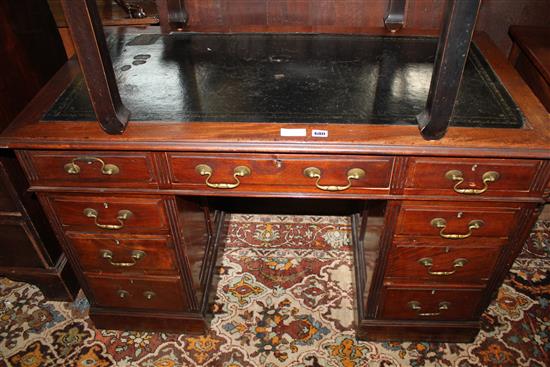 Mahogany pedestal desk